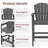 2-Person HDPE Square Outdoor Dining Set-1755017590