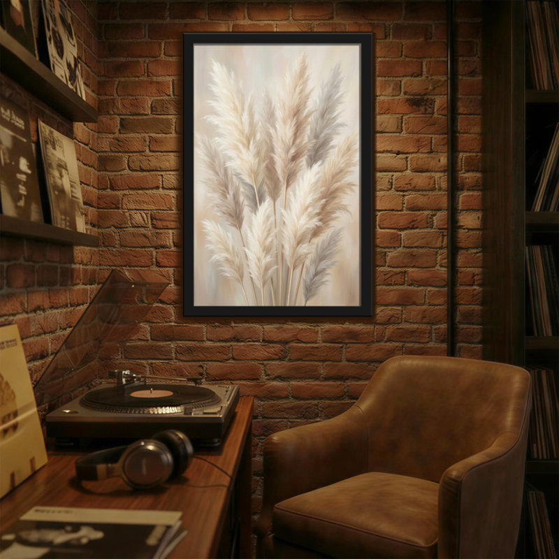 Plantes et fleurs, pampas doux, herbe, texture naturelle élégante, H 24 po x l 16 po