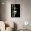 Art mural oiseau couronné azur II Shadowbox-115130094-115130099