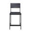 Tabouret de comptoir 24 po, bois noir / métal, sans modification du coussin, capacité de poids de 300 lb, tabouret de 24 po à assembler, modèle Convergence métal / bois, coussin 300 lb, requis