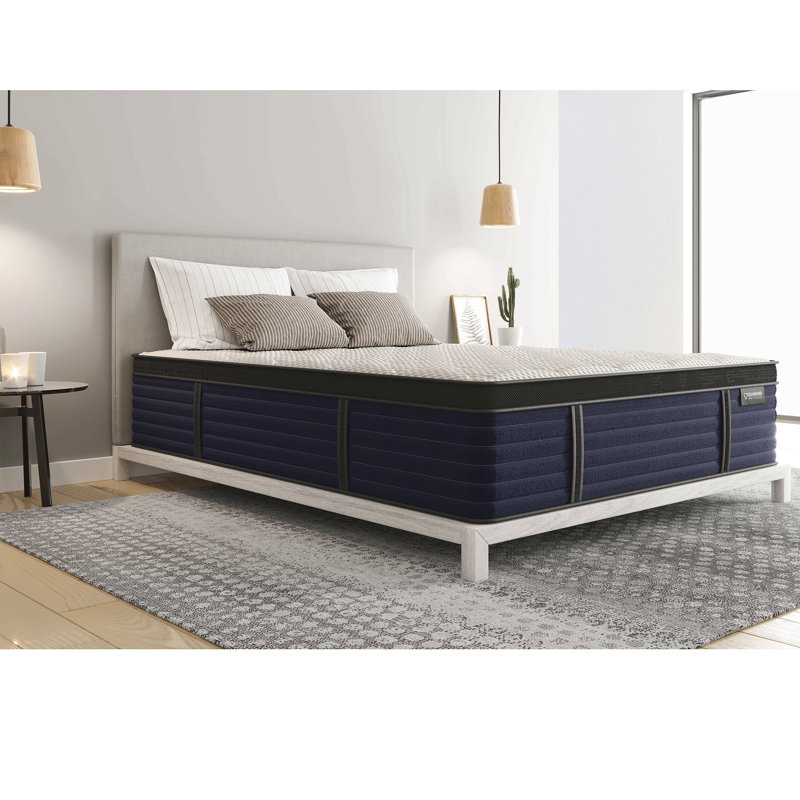 Hughes Cool Responsive, Pressure Relieving Latex Hybrid With Luxurious Euro-Top 14.5", Extra-long Twin