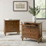 Dominic Country 72cm W 3 - Drawer Bedside Table