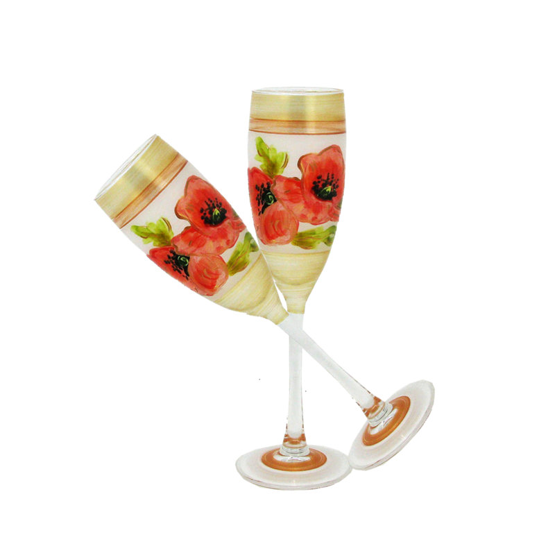 Coquelicot 5,75 oz Flûte à champagne Irven