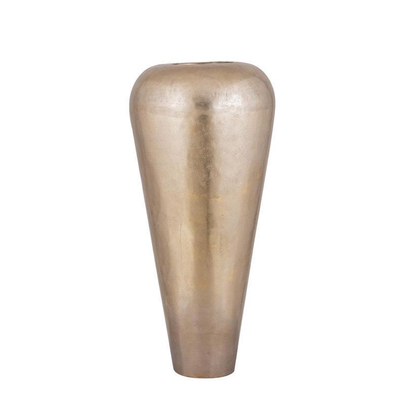 Carney Ceramic Pot Planter, Gold, 108cm H x 49cm W x 49cm D