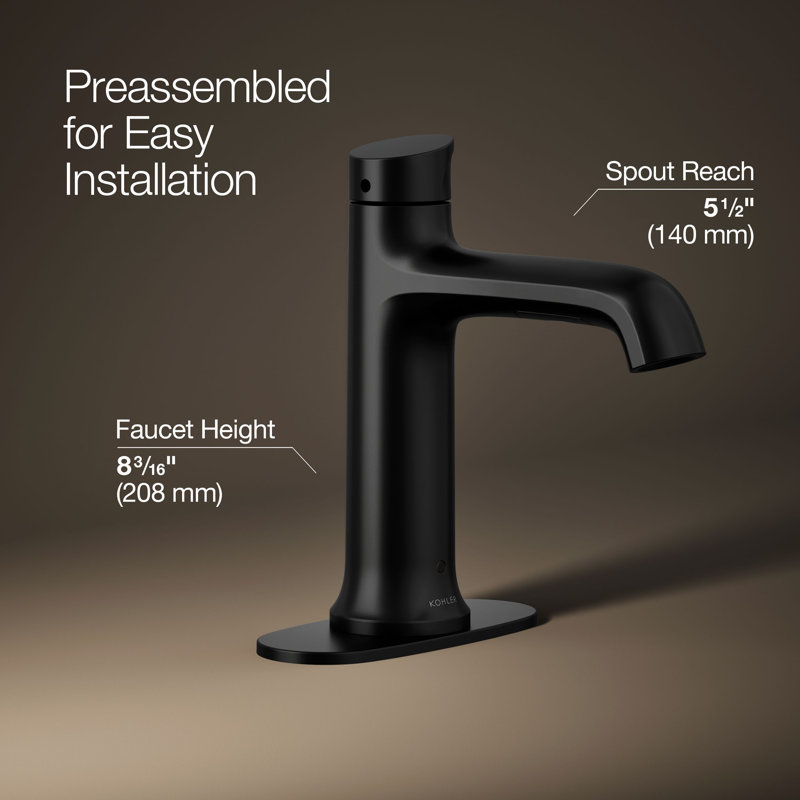 Tone Touchless Bathroom Sink Faucet 1.2 GPM, Matte Black