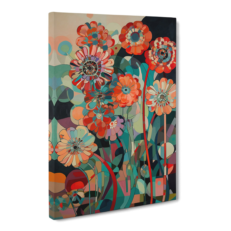 Tico Flowers Retro Vol.3 - Wrapped Canvas, 50cm H x 35cm W x 3cm D