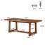 Bureau de bureau en bois massif de 180 cm (71 po), grande table d'écriture pour ordinateur