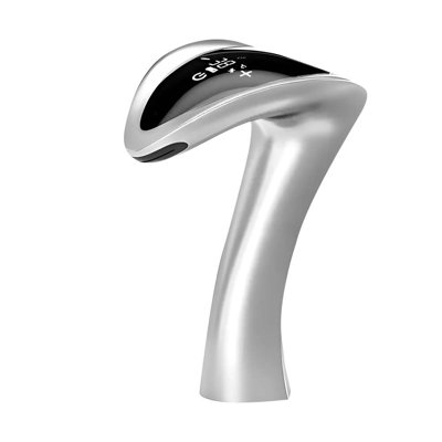 Deck Mounted Digital Touch Faucet and Soap Dispenser Set with Chrome Finish for Bathrooms