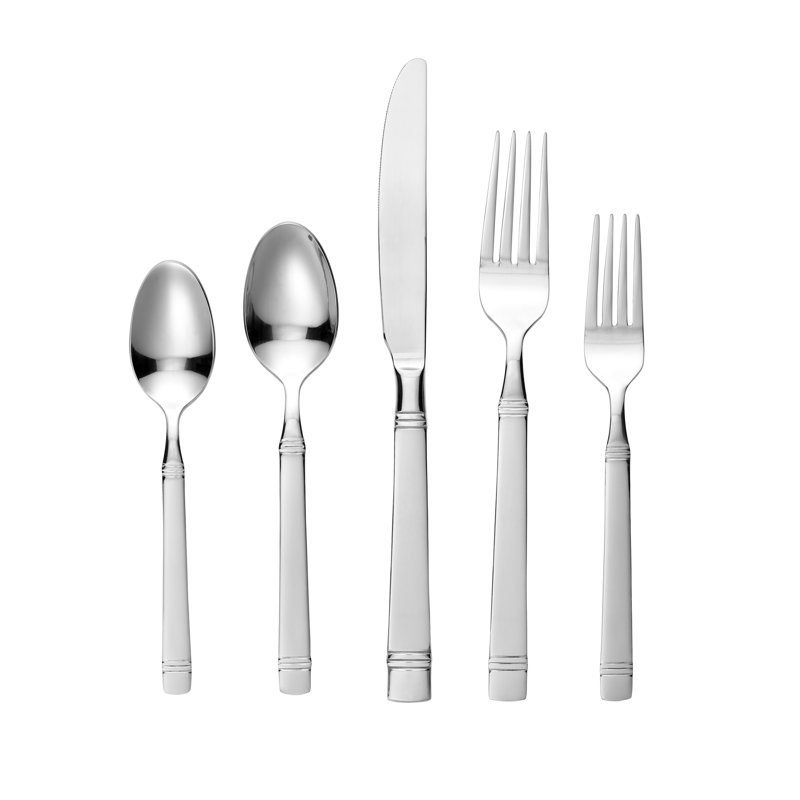 Ensemble de couverts en acier inoxydable de 45 pièces Lorren Home Trends, service pour 8 personnes, va au lave-vaisselle
