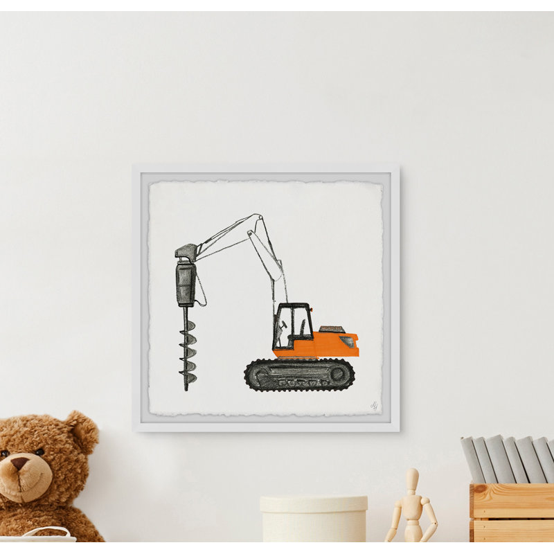 Julie Drilling Truck - Print, 41cm H x 41cm W