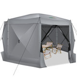 15x15ft Extra Large Pop-Up Gazebo Canopy Tent with sidewall Mosquito Netting