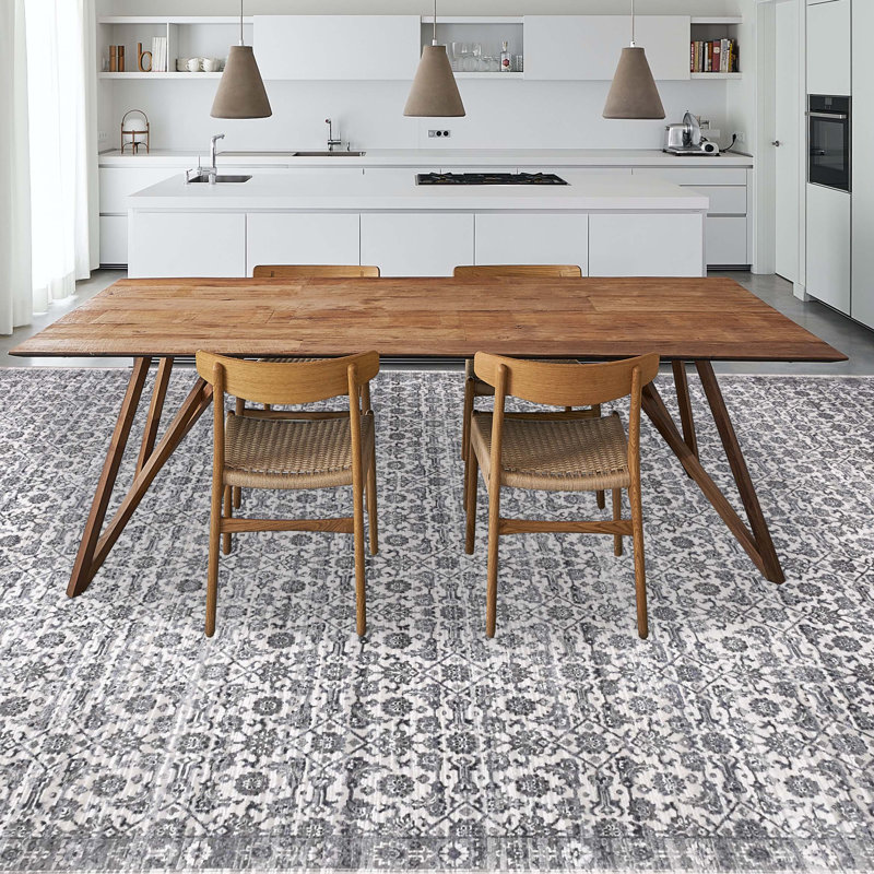 Floral Area Rug, Rectangle 9' x 12'