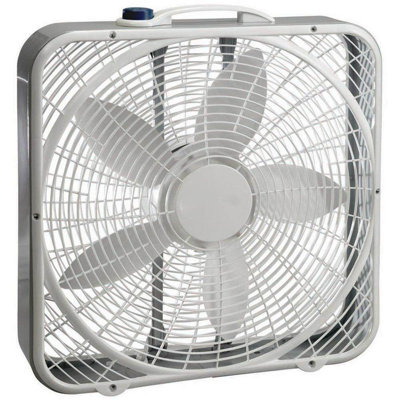 Ventilateur carré en acier 20 "avec 3 réglages de vitesse et poignée facile à transporter Lasko, paquet de 2
