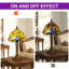Lampe de table libellule 14 "de style Tiffany (ampoule incluse)