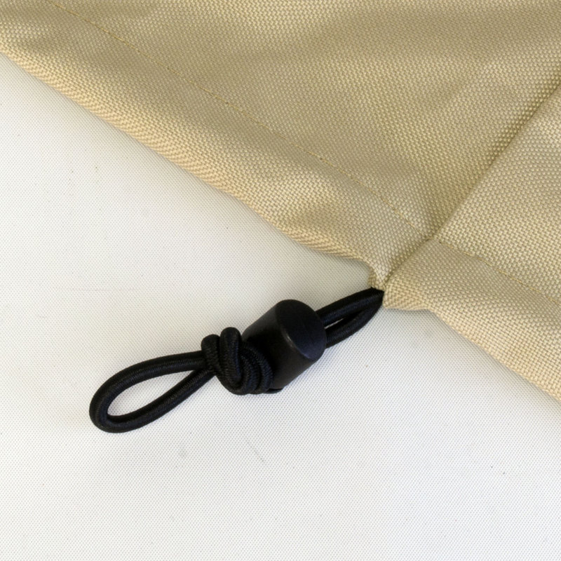 Brown and Beige Waterproof Square Patio Table Cover with Straps