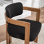 Bula Stanford Upholstered Curved Solid Wood Dining Chair-114256777