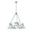 Felda 6 - Light Steel Dimmable Cone Chandelier-99998918-99998919