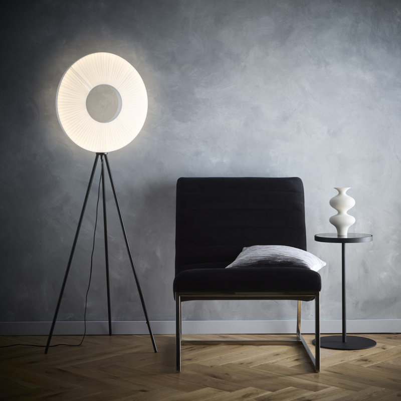 Curwensville 150cm Powder Coated LED Tripod Floor Lamp