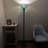 Harre Tiffany Torch Floor Lamp Stained Glass Dragonfly LED Bulb Included 12"W*12"D*66"H