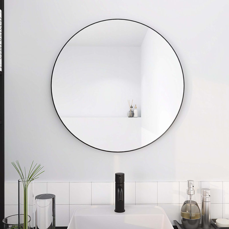 Grand miroir circulaire 24 po, 24 po x 24 po