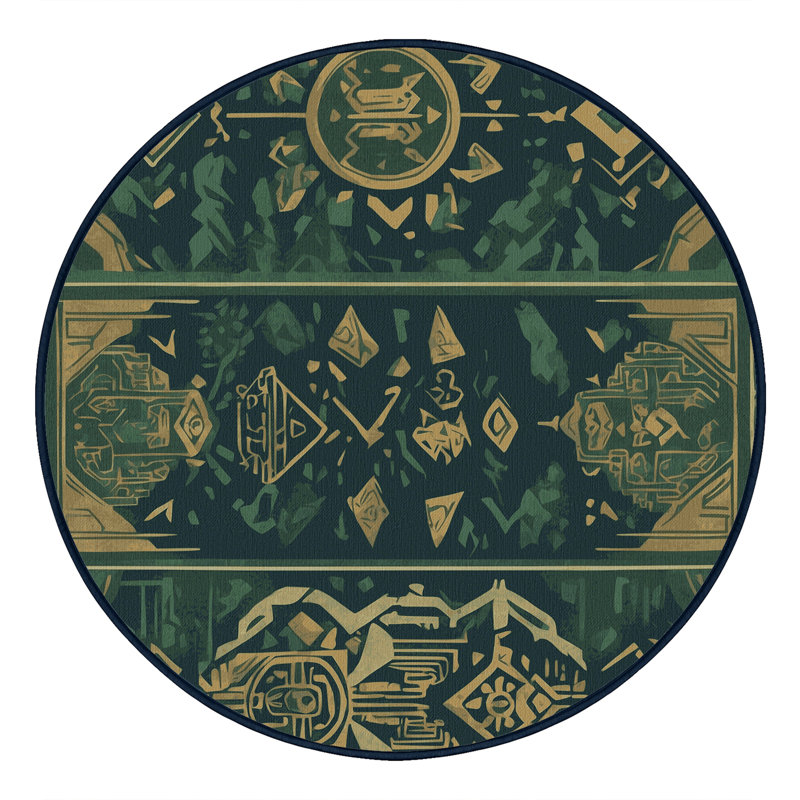Hero's Crest Rug, Round 6'