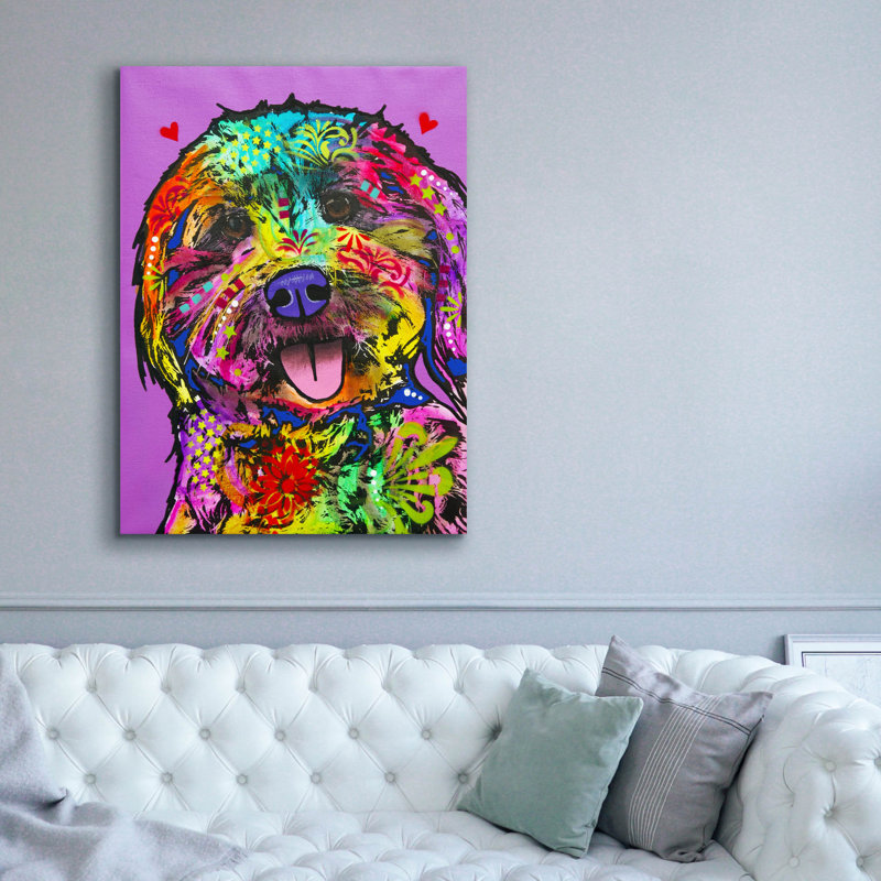 'Static' by Dean Russo Canvas Wall Art, 54" H x 40" W x 1.5" D
