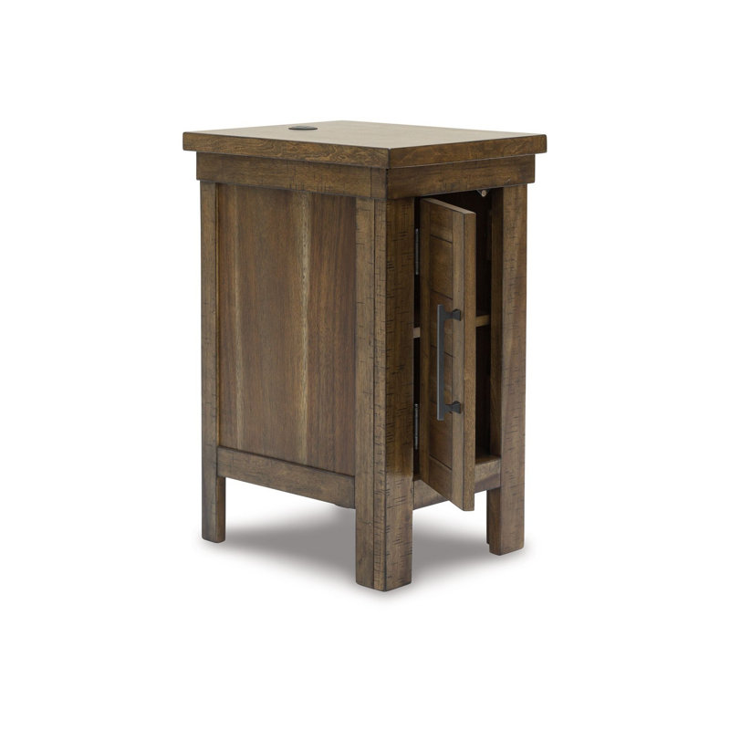 Dysen End Table and Built-In Outlets