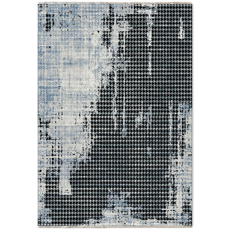 Tapis rectangulaire avec envers antidérapant Nayef, Tapis de couloir 4 pi x 8 pi 3 po