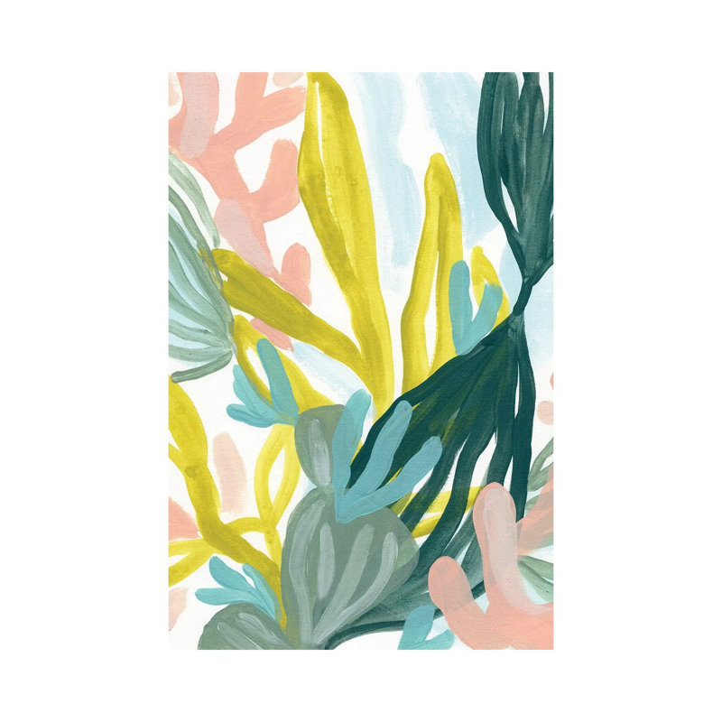 Coral Garden II by June Erica Vess - Wrapped Canvas Painting, 20.32 cm H x 30.48 cm W