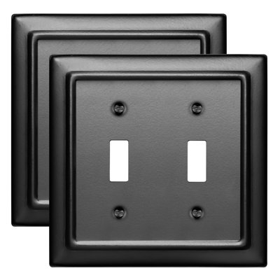 Architectural 2-Gang Toggle Light Switch Wall Plate