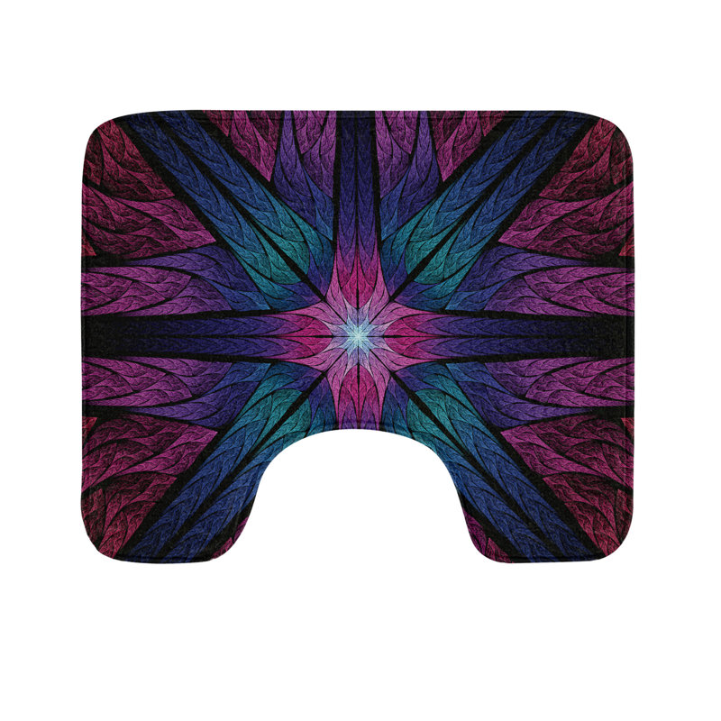 Tapis de salle de bain en U Fractal