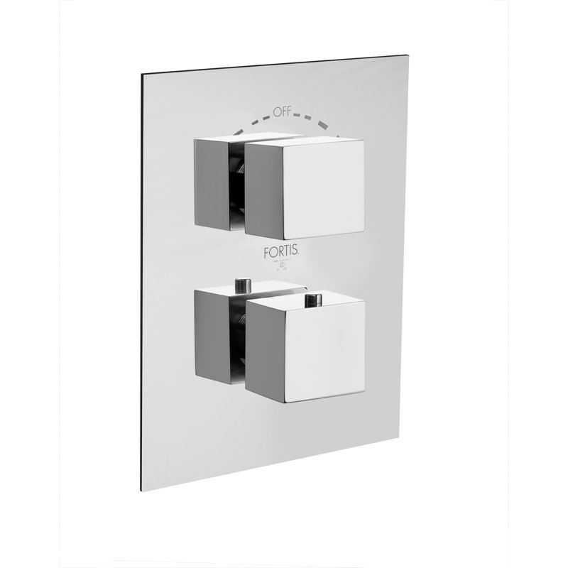 Corsini 1/2-Inch Thermostatic Trim with Diverter and Volume Control, Valve Required, Polished Chrome