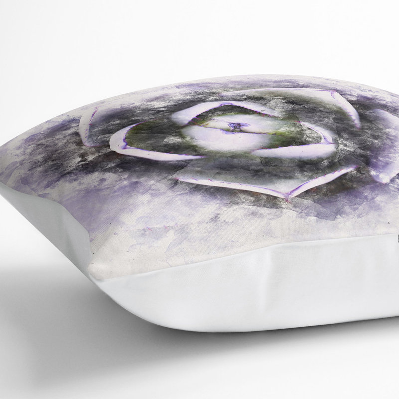 Square Throw Cushion, White, 40cm H x 40cm W x 15cm D