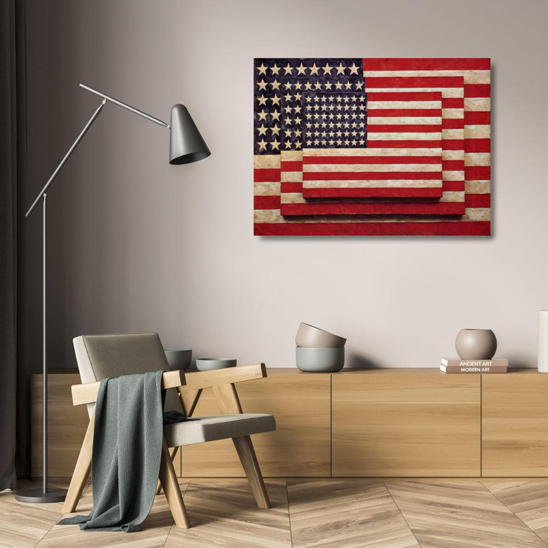 Three Flags, 18" H x 24" W