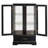 Lighted Glass Curio Cabinet With Adjustable Shelves, Elegant 2-Door Display Cabinet