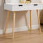 Holly 2 Drawer Dressing Table Vanity Set with Lightbulb Mirror and Stool