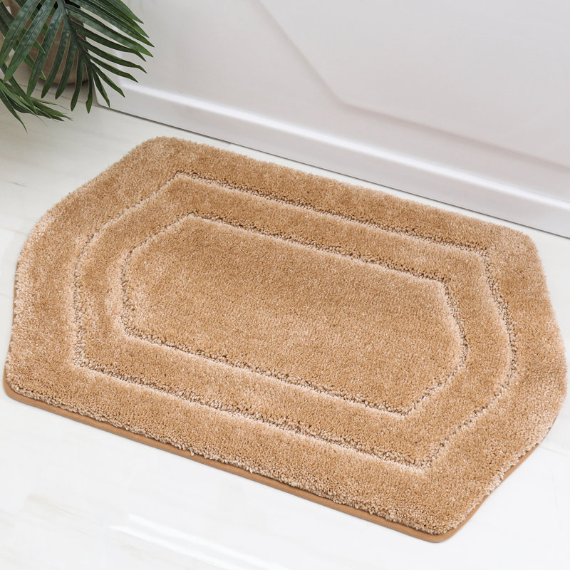 Non-Slip Bath Rug, Beige, 50.8cm W x 81.3cm L