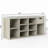 Storage Bench, Shoe Bench, Entryway Bench with Padded Cushion, Drawer and Open Compartments, Bench with Storage, 3 Tier Shoe Rack Bench
