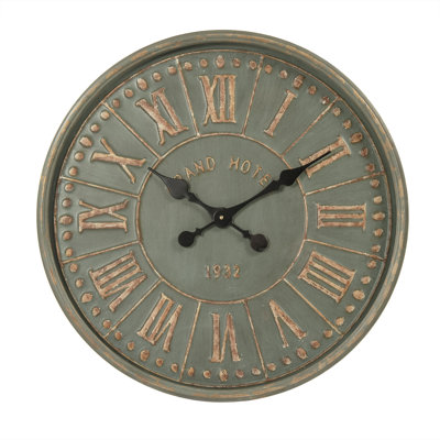 Très grande horloge murale 23,5 po Troxler