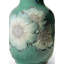 13.39" Green/Blue Porcelain Table Vase-36436178