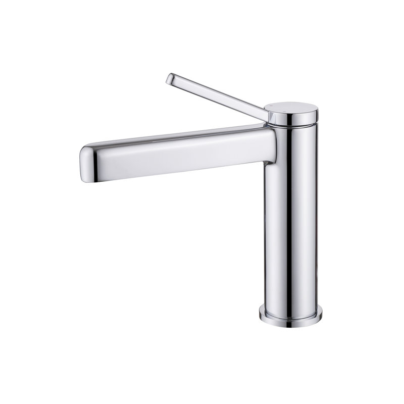 Modern Single Handle Bathroom Vessel Sink Faucet,7.2" Height With Removable Aerator, Chrome