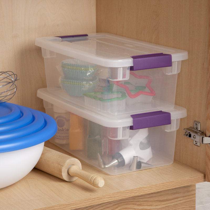Sterilite Clear View Storage Container Tote w/ Latching Lid