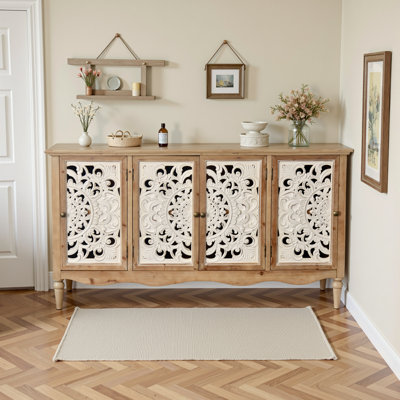 Torage Cabinet, Buffet Cabinet, Sideboard, Credenza, With Adjustable Shelves, For Living Room, Entryway