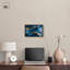 "Dark Blue Texture with Golden Touch III", art mural bleu par -674856539-674856543