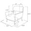 Chaise d'appoint avec pieds en métal-1468686412