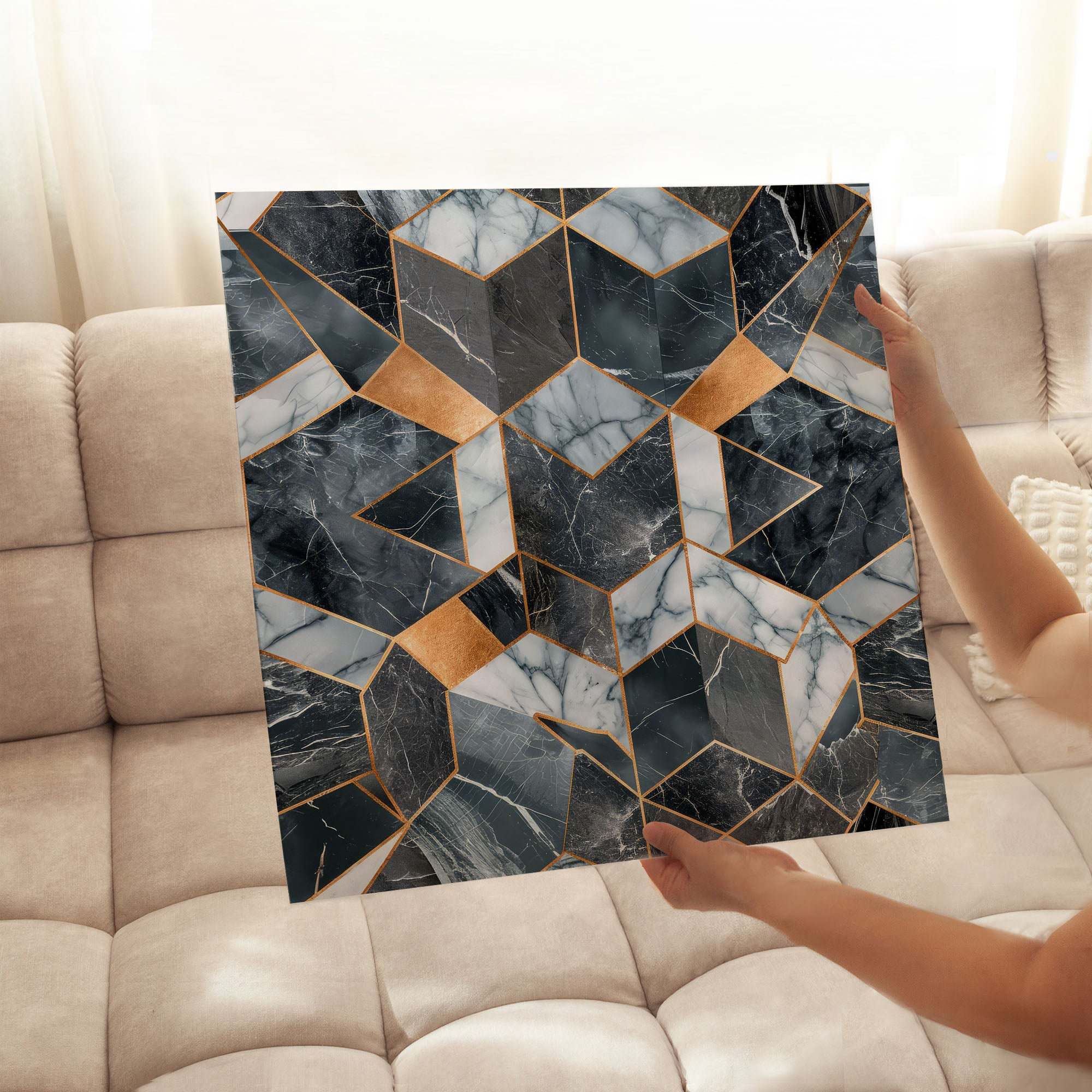 George Oliver Abstract Geode Shapes III Modern Unframed Art Print | Wayfair