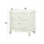Table de chevet 2 tiroirs Colin l 25,6 po ivoire