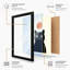 Cat and Moon Minimalist - Framed Print-1616811085-1616811082