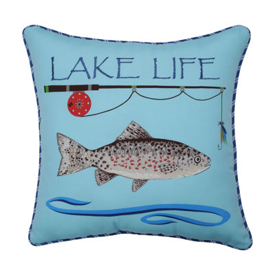 Housse et insert de coussin carré Lake Life