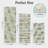 Green Leaf Non-Slip Washable Kitchen Mats